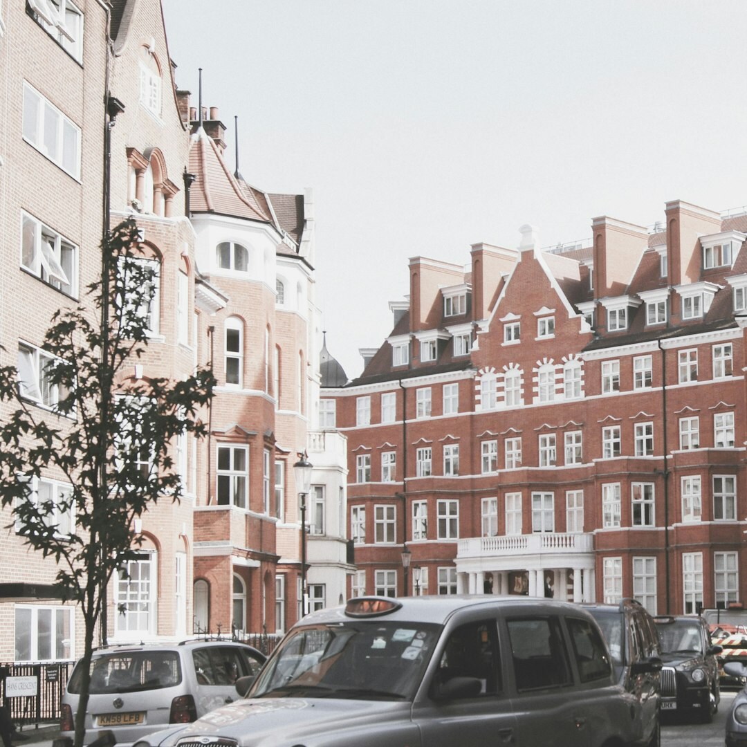 Close-up of a classic black London taxi cab
