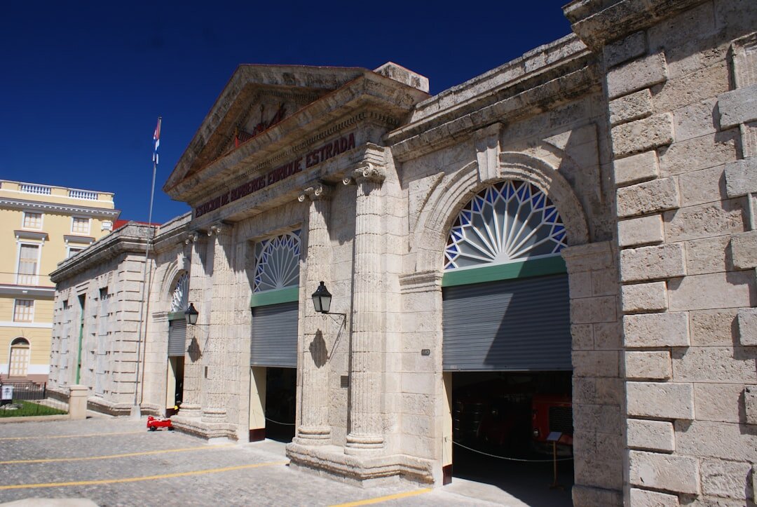 Grand stone museum building with columned entrance